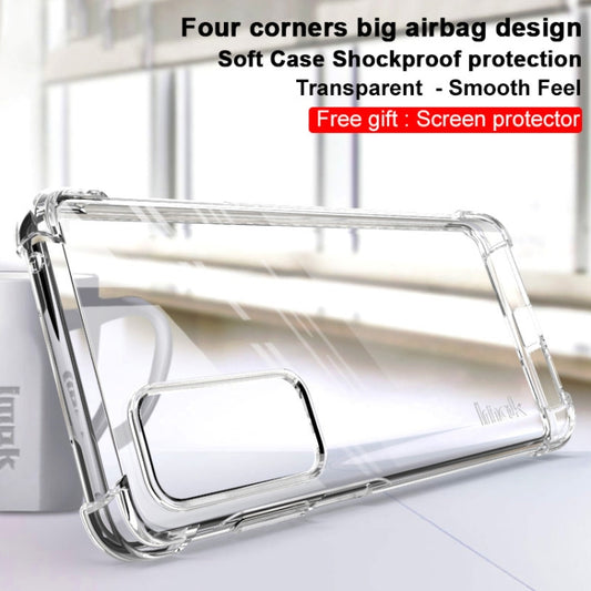 For Motorola Edge 20 IMAK All-inclusive Shockproof Airbag TPU Case with Screen Protector(Transparent) by imak