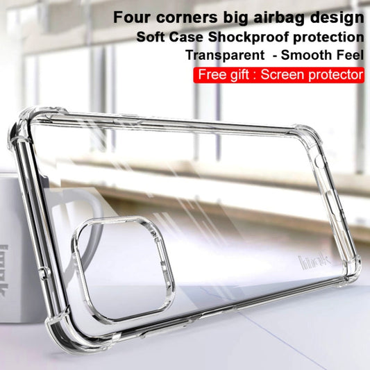 For Motorola Edge 20 Lite IMAK All-inclusive Shockproof Airbag TPU Case with Screen Protector(Transparent) by imak