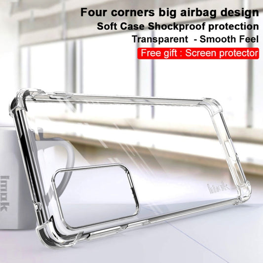 For Motorola Edge 20 Pro / S Pro IMAK All-inclusive Shockproof Airbag TPU Case with Screen Protector(Transparent) by imak