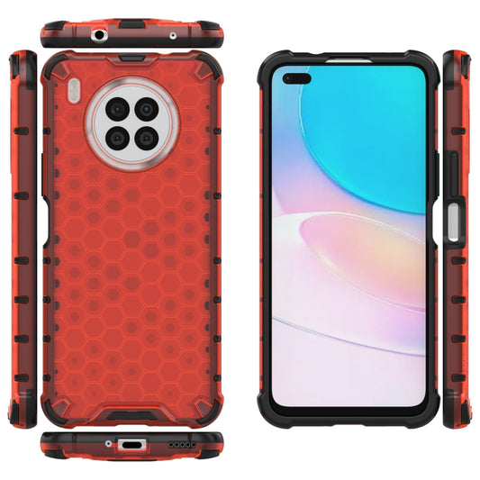 For Huawei Nova 8i Shockproof Honeycomb PC + TPU Protective Case(Red) by buy2fix