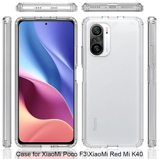 Shockproof Scratchproof TPU + Acrylic Protective Case For Xiaomi Redmi K40 / Poco F3(Black) by buy2fix