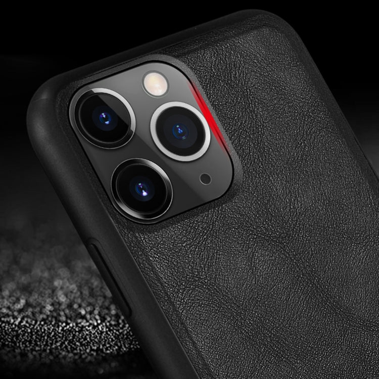 For iPhone 11 Pro SULADA Shockproof TPU + Handmade Leather Protective Case(Black) by SULADA