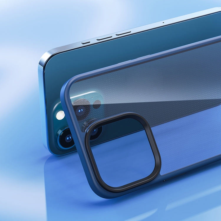 For iPhone 13 Pro Max ROCK PC + TPU Udun Transparent Protective Case (Blue) - iPhone 13 Pro Max Cases by ROCK | Online Shopping UK | buy2fix