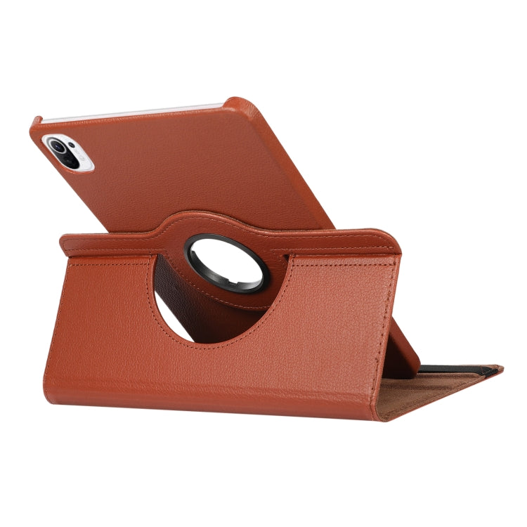 For Xiaomi Pad 5 Pro / Pad 5 360 Degree Rotation Litchi Texture Flip Leather Case with Holder(Red) - More Tablet Cases by buy2fix | Online Shopping UK | buy2fix