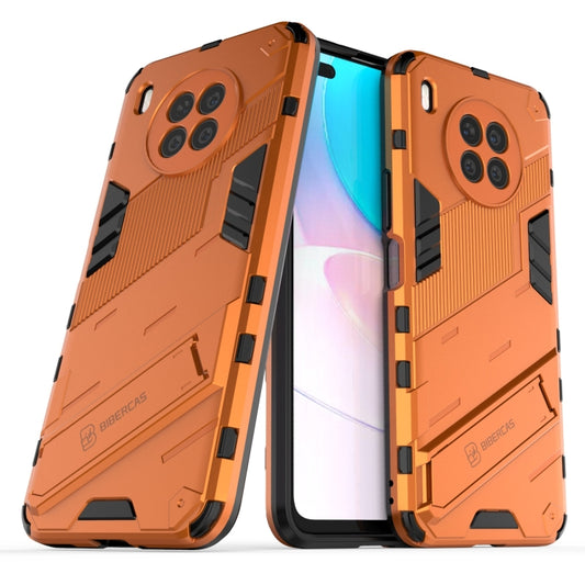 For Huawei nova 8i Foreign Version Punk Armor 2 in 1 PC + TPU Shockproof Case with Invisible Holder(Orange) by buy2fix