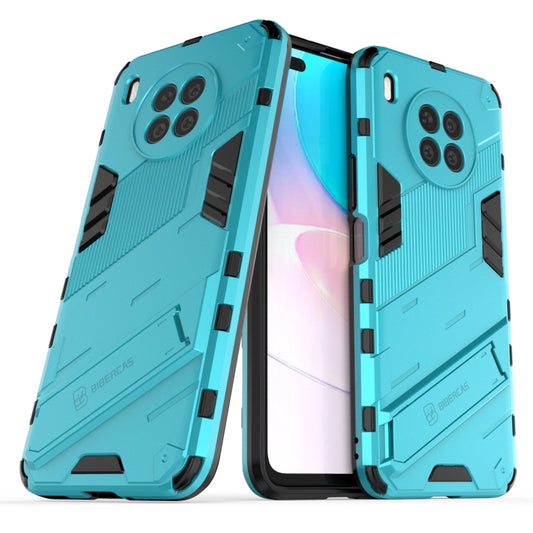 For Huawei nova 8i Foreign Version Punk Armor 2 in 1 PC + TPU Shockproof Case with Invisible Holder(Blue) by buy2fix