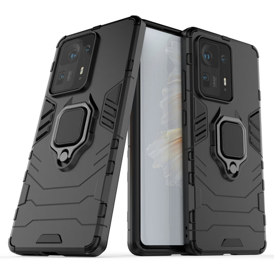 For Xiaomi Mi Mix 4 PC + TPU Shockproof Protective Case with Magnetic Ring Holder(Black) by buy2fix