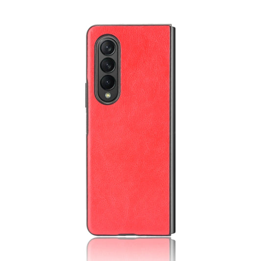 For Samsung Galaxy Z Fold3 5G Shockproof Litchi Texture PC + PU Case(Red) by GKK