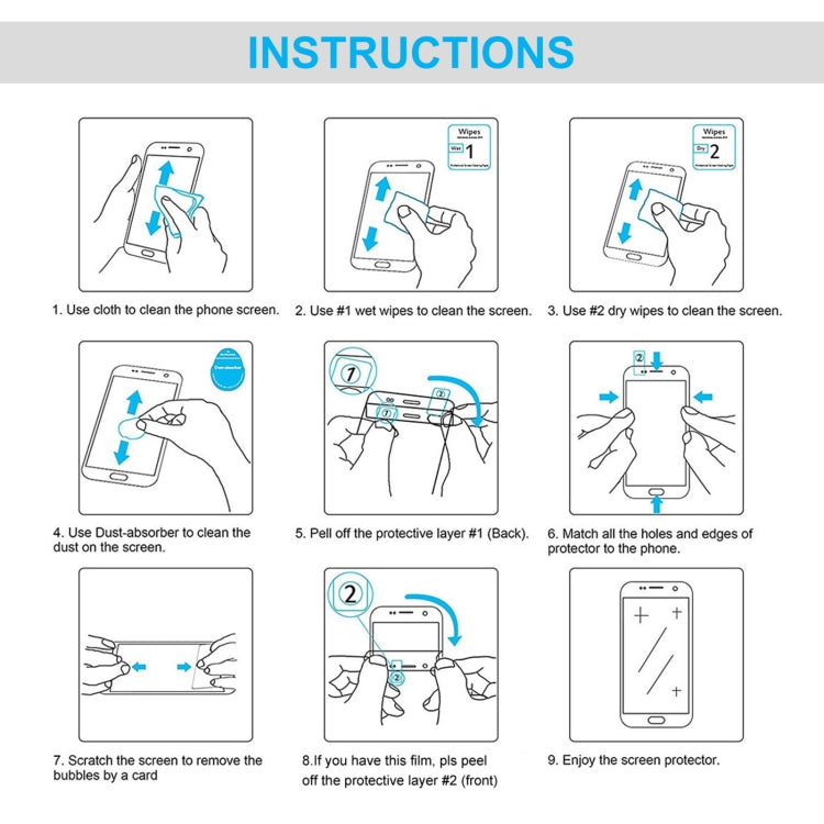 For Samsung Galaxy A52s 5G / A23s 50 PCS 0.26mm 9H 2.5D Tempered Glass Film by DIYLooks