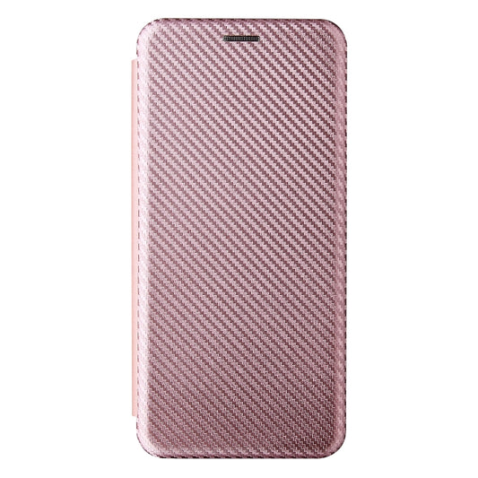 Carbon Fiber Texture Horizontal Flip TPU + PC + PU Leather Case with Card Slot For Motorola Edge 20 Lite(Pink) by buy2fix