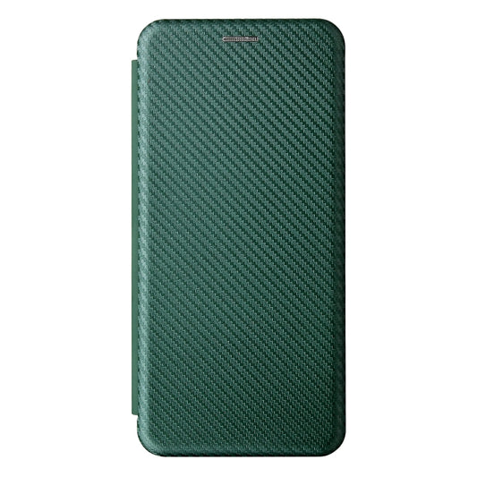 Carbon Fiber Texture Horizontal Flip TPU + PC + PU Leather Case with Card Slot For Motorola Edge 20 Lite(Green) by buy2fix