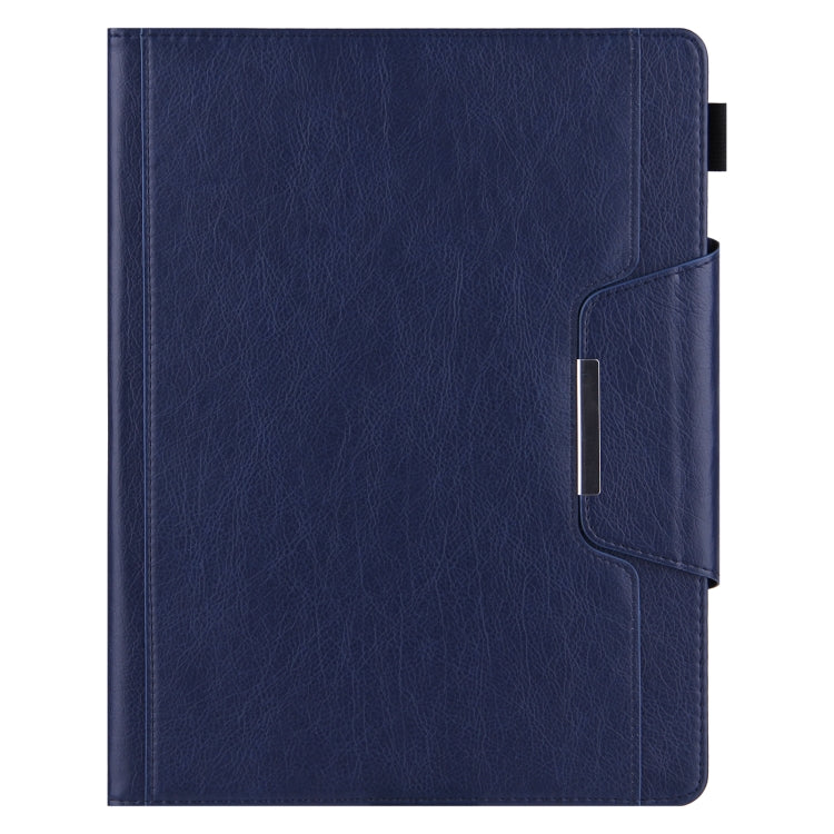 For iPad Pro 12.9 2022 / 2021 / 2020 / 2018 Solid Color Horizontal Flip Leather Tablet Case with Holder & Card Slot & Photo Frame & Wallet(Royal Blue) - iPad Pro 12.9 (2022/2021) Cases by buy2fix | Online Shopping UK | buy2fix