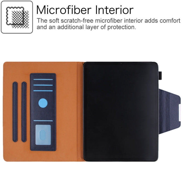 For iPad Pro 12.9 2022 / 2021 / 2020 / 2018 Solid Color Horizontal Flip Leather Tablet Case with Holder & Card Slot & Photo Frame & Wallet(Royal Blue) - iPad Pro 12.9 (2022/2021) Cases by buy2fix | Online Shopping UK | buy2fix