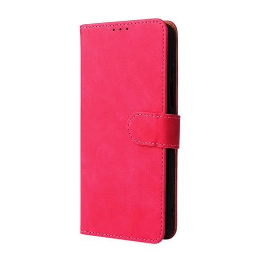 Solid Color Skin Feel Magnetic Buckle Horizontal Flip Calf Texture PU Leather Case with Holder & Card Slots & Wallet For Motorola Moto Edge 20 Pro(Rose Red) by buy2fix