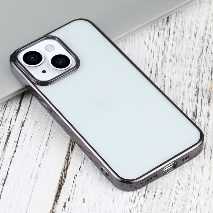 For iPhone 13 Ultra-thin Electroplating TPU Protective Case(Black) - iPhone 13 Cases by buy2fix | Online Shopping UK | buy2fix