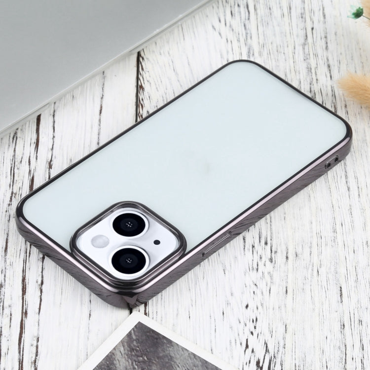 For iPhone 13 Ultra-thin Electroplating TPU Protective Case(Black) - iPhone 13 Cases by buy2fix | Online Shopping UK | buy2fix