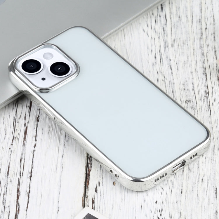 For iPhone 13 Ultra-thin Electroplating TPU Protective Case(Silver) - iPhone 13 Cases by buy2fix | Online Shopping UK | buy2fix
