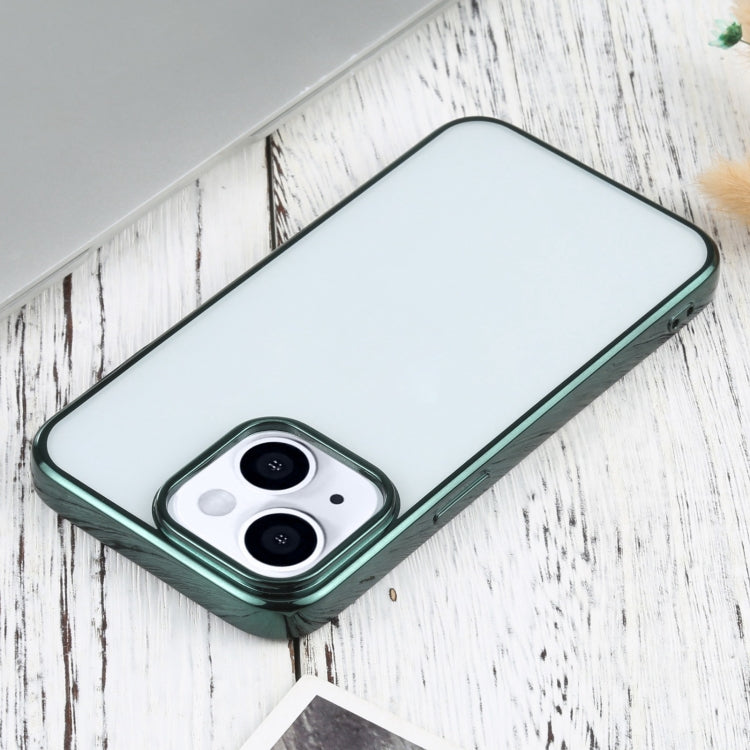 For iPhone 13 Ultra-thin Electroplating TPU Protective Case(Green) - iPhone 13 Cases by buy2fix | Online Shopping UK | buy2fix