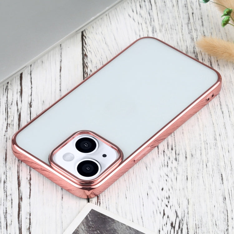 For iPhone 13 Ultra-thin Electroplating TPU Protective Case(Pink) - iPhone 13 Cases by buy2fix | Online Shopping UK | buy2fix