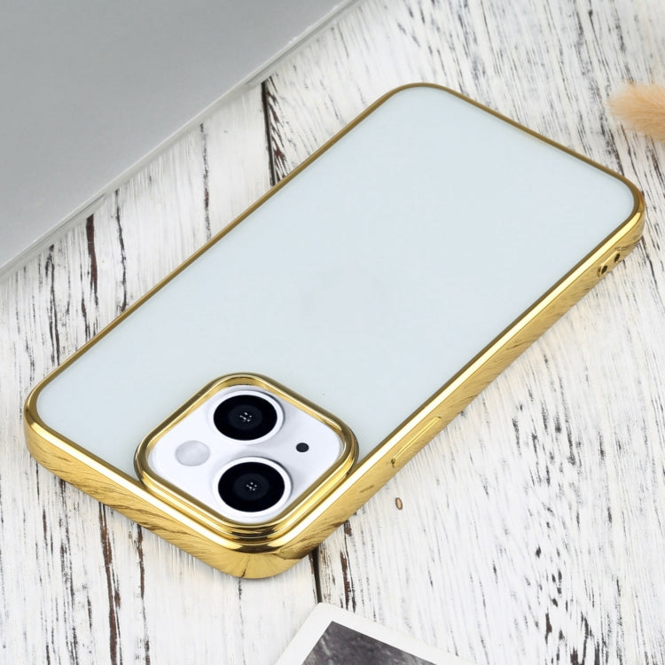 For iPhone 13 Ultra-thin Electroplating TPU Protective Case(Gold) - iPhone 13 Cases by buy2fix | Online Shopping UK | buy2fix