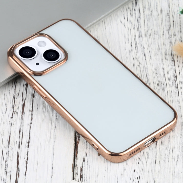 For iPhone 13 Ultra-thin Electroplating TPU Protective Case(Rose Gold) - iPhone 13 Cases by buy2fix | Online Shopping UK | buy2fix