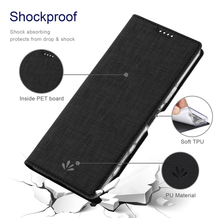 For Sony Xperia 5 III ViLi DMX Series Shockproof TPU + PU Leather Magnetic Attraction Horizontal Flip Case with Card Slot & Holder(Black) by ViLi