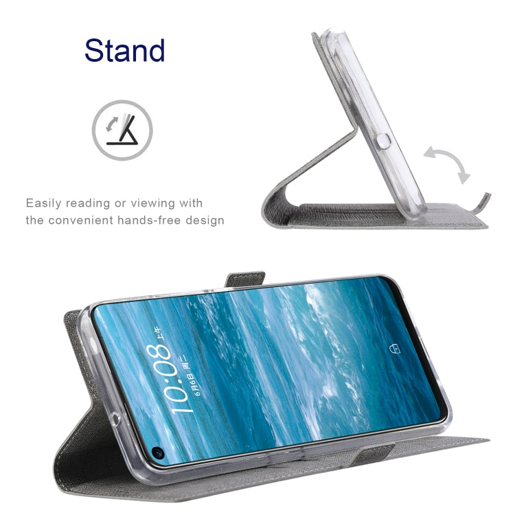 ViLi K Series Shockproof TPU + PU Leather Magnetic Buckle Horizontal Flip Case with Card Slots & Wallet & Holder For Motorola Moto Edge 20 Pro(Grey) by ViLi