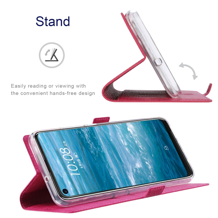 ViLi K Series Shockproof TPU + PU Leather Magnetic Buckle Horizontal Flip Case with Card Slots & Wallet & Holder For Motorola Moto Edge 20 Pro(Rose Red) by ViLi
