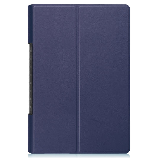 For Lenovo Yoga Tab 11 / YT-J706X Custer Texture Horizontal Flip PU Leather Case with Holder & Sleep / Wake-up Function(Dark Blue) by buy2fix