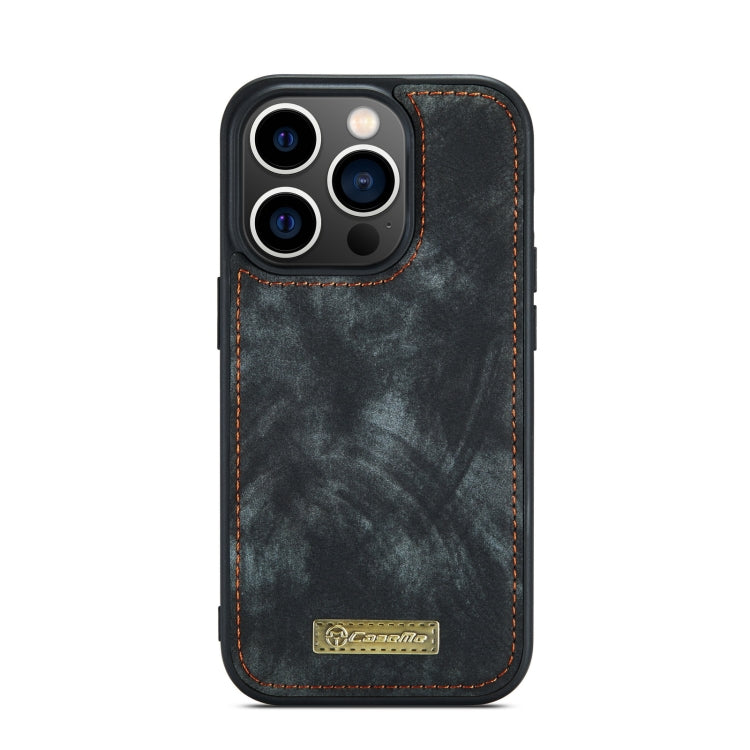 For iPhone 13 Pro Max CaseMe-008 Detachable Multifunctional Horizontal Flip Leather Case with Card Slot & Holder & Zipper Wallet & Photo Frame (Black) - iPhone 13 Pro Max Cases by CaseMe | Online Shopping UK | buy2fix