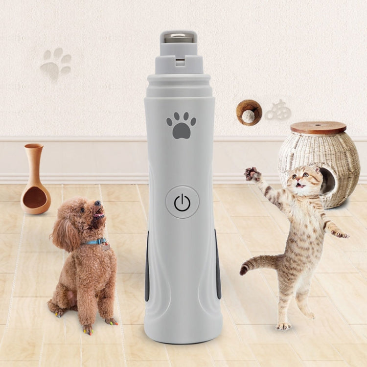 RC-306 Animal Nail Grinder USB Automatic Manicure(White) - Fingernail Trimmers & Scissors by buy2fix | Online Shopping UK | buy2fix
