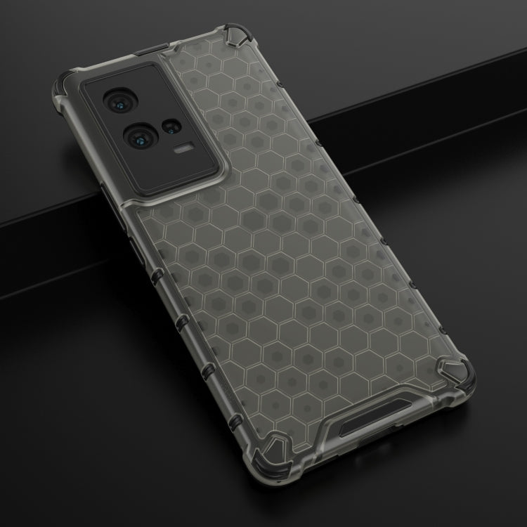 For Vivo iQOO 8 Pro Shockproof Honeycomb PC + TPU Protective Case(Black) by buy2fix