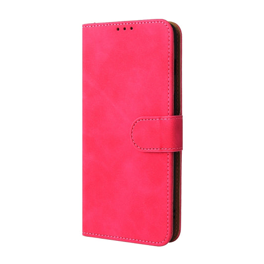 For OnePlus Nord 2 5G Solid Color Skin Feel Magnetic Buckle Horizontal Flip Calf Texture PU Leather Case with Holder & Card Slots & Wallet(Rose Red) by buy2fix