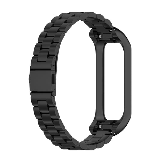 For Samsung Galaxy Fit2 SM-R220 Three-beads Steel Watch Band(Black) by buy2fix