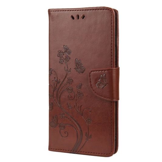 Butterfly Flower Pattern Horizontal Flip Leather Case with Holder & Card Slots & Wallet For Xiaomi Redmi 10(Brown) by buy2fix
