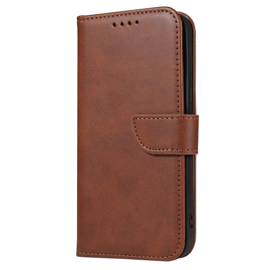 For iPhone 13 Pro Calf Texture Buckle Horizontal Flip Leather Case with Holder & Card Slots & Wallet (Brown) by buy2fix