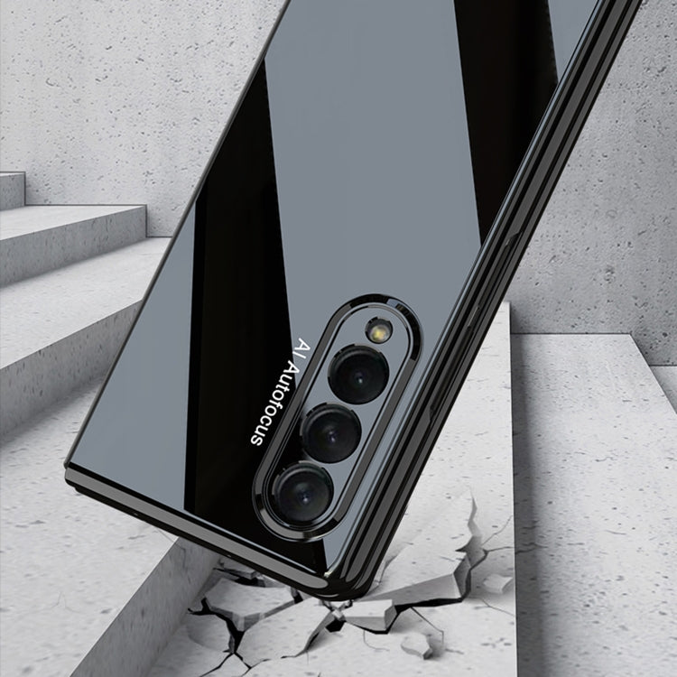 For Samsung Galaxy Z Fold3 5G GKK Folding UV Grilled Porcelain Protective Case(Black) - Galaxy Phone Cases by GKK | Online Shopping UK | buy2fix