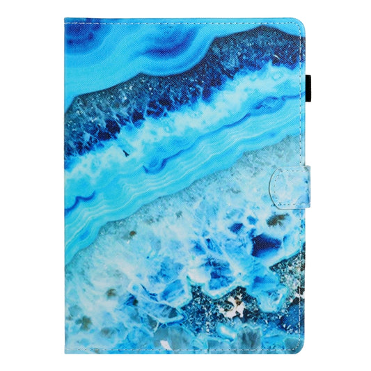 For iPad Air / Air 2 / iPad 9.7 Colored Drawing Horizontal Flip PU Leather Case with Holder & Card Slot & Sleep / Wake-up Function(Blue Marble) - More iPad Cases by buy2fix | Online Shopping UK | buy2fix