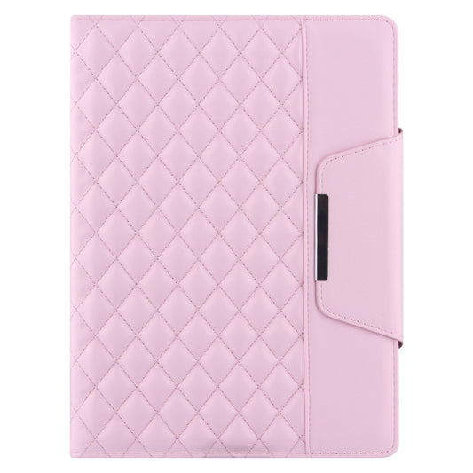 Checkered Pattern Horizontal Flip Leather Case with Holder & Card Slots & Hand Strap For iPad 10.2 (2021 / 2020 / 2019) / Air 10.5 2019 / Pro 10.5 2017(Pink) - iPad 10.2 Cases by buy2fix | Online Shopping UK | buy2fix
