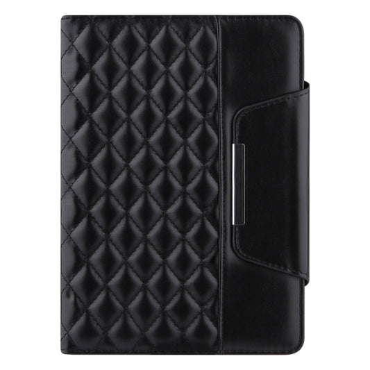 Checkered Pattern Horizontal Flip Leather Case with Holder & Card Slots & Hand Strap For iPad mini 5 / 4(Black) - iPad mini (2019) / mini 5 Cases by buy2fix | Online Shopping UK | buy2fix