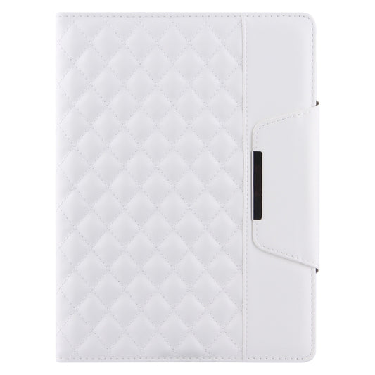 Checkered Pattern Horizontal Flip Leather Case with Holder & Card Slots & Hand Strap For iPad 9.7 (2018 / 2017) / Air 2 / Air / Pro 9.7 2016(White) - iPad 9.7 (2018) & (2017) Cases by buy2fix | Online Shopping UK | buy2fix