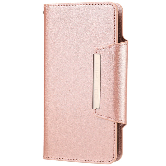 For iPhone X / XS Ultra-thin Separable Magnetic Horizontal Flip Leather Case with Card Slot & Wallet(Pink) by buy2fix