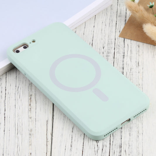 Silicone Full Coverage Shockproof Magsafe Case For iPhone 7 Plus / 8 Plus(Baby Blue) by buy2fix