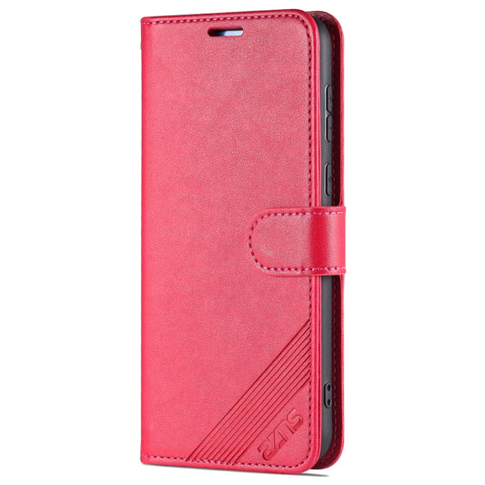 For Huawei P50 Pro AZNS Sheepskin Texture Horizontal Flip Leather Case with Holder & Card Slots & Wallet(Red) by AZNS