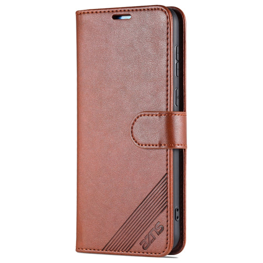 For Huawei P50 Pro AZNS Sheepskin Texture Horizontal Flip Leather Case with Holder & Card Slots & Wallet(Brown) by AZNS