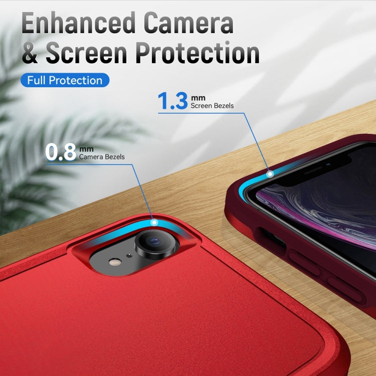 For iPhone XR Pioneer Armor Heavy Duty Shockproof Phone Case(Red) by buy2fix