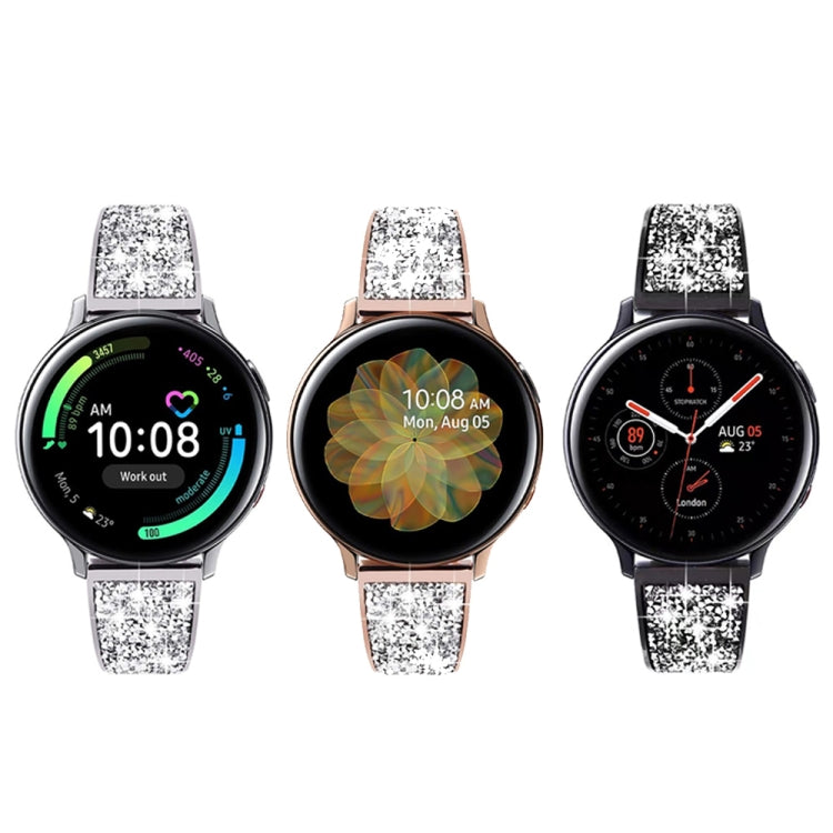 For Garmin Venu / Suunto 3 Fitness 20mm Universal Stainless Steel Metal Watch Band(Black) by buy2fix