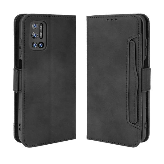 For Doogee N40 Pro Skin Feel Calf Pattern Horizontal Flip Leather Case with Holder & Card Slots & Photo Frame(Black) by buy2fix