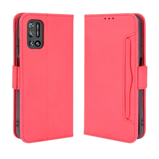 For Doogee N40 Pro Skin Feel Calf Pattern Horizontal Flip Leather Case with Holder & Card Slots & Photo Frame(Red) by buy2fix