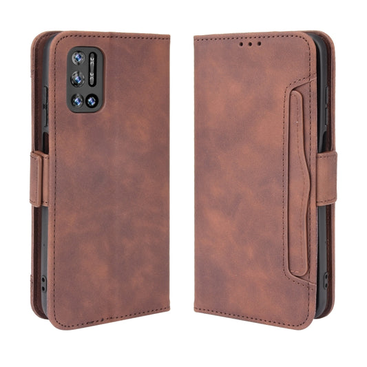For Doogee N40 Pro Skin Feel Calf Pattern Horizontal Flip Leather Case with Holder & Card Slots & Photo Frame(Brown) by buy2fix